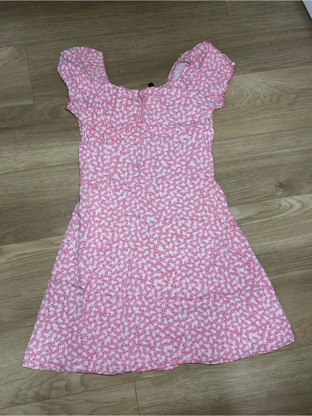 art class Pink and White Floral Casual Dress
